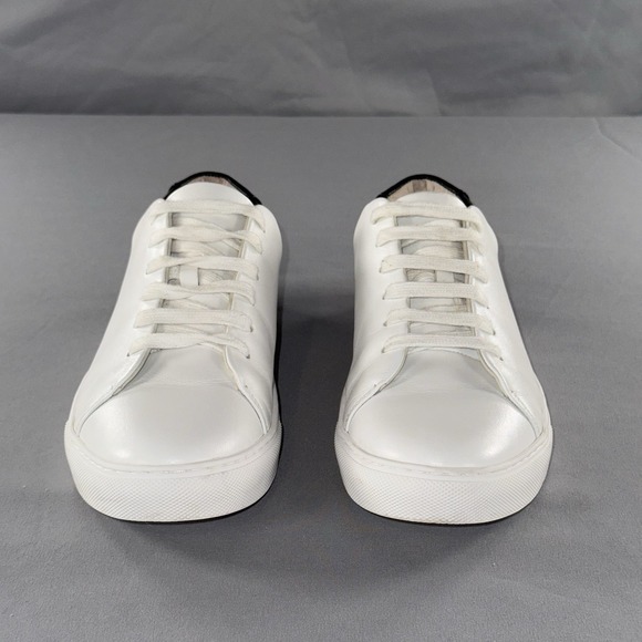 THEY New York White And Black Leather Sneakers Size 37 Handmade - Picture 2 of 9